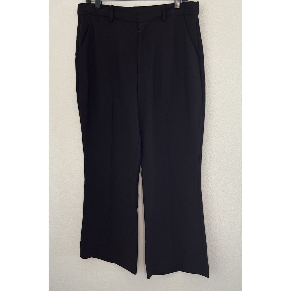 Apiece Apart Rene Trouser Pant Brown Flare Leg Cropped Size 12 Career Retro